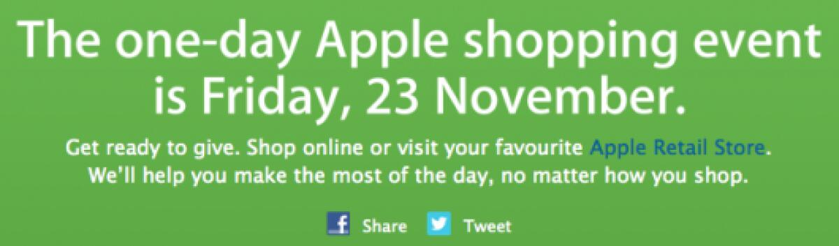 Apple: il 23 Novembre prodotti a prezzi scontati per il Black Friday - 