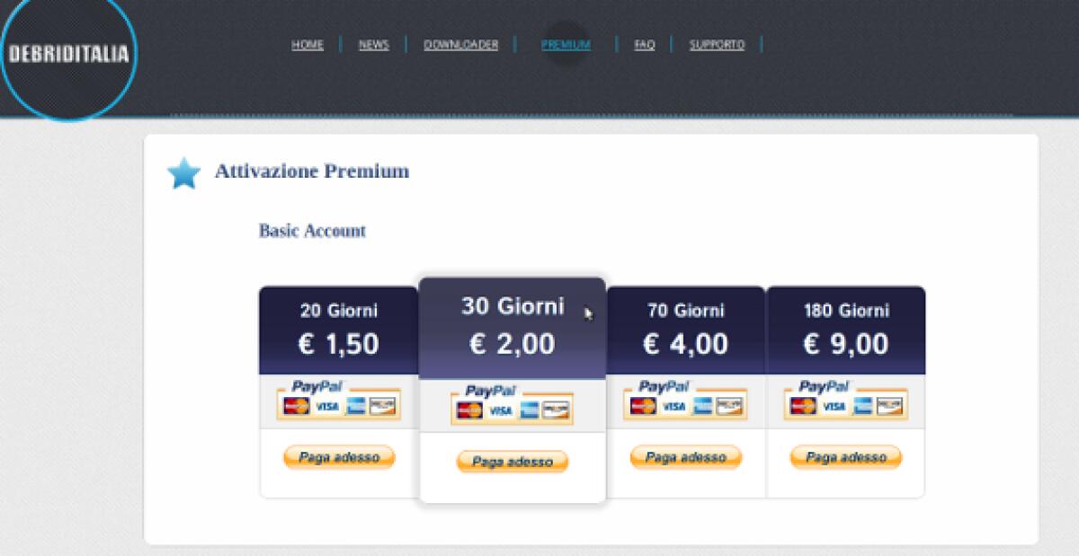 Account Premium: promozione Debriditalia e WinMagazine - 