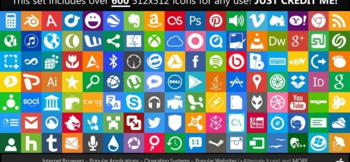 Scaricare gratis icone in stile Metro di Windows 8 - 