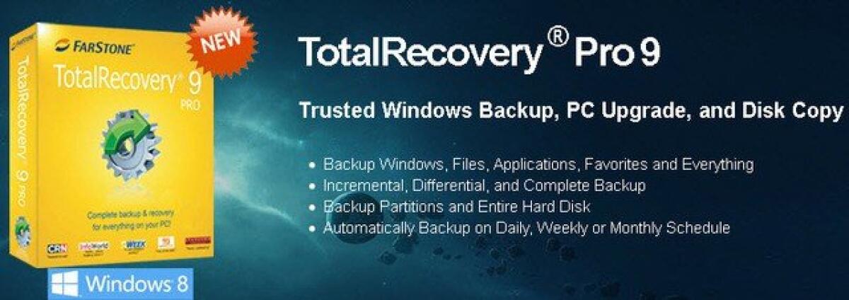 FarStone TotalRecovery Pro, Backup Completo del PC Windws - 