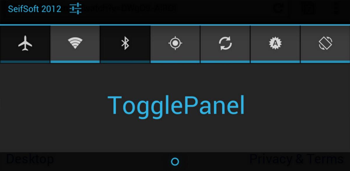 TogglePanel: switch per le impostazioni veloci nella barra delle notifiche di Android - 