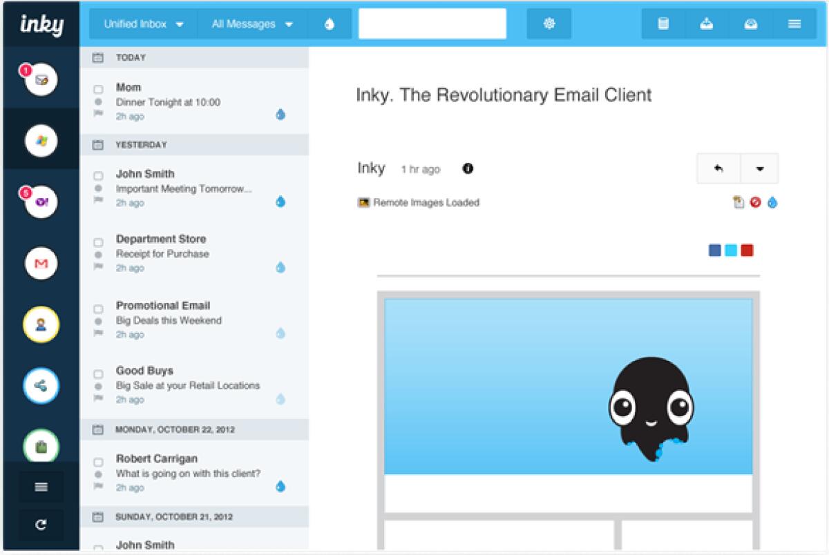 Inky, nuovo e bellissimo programma per gestire le mail su Windows e Mac - 