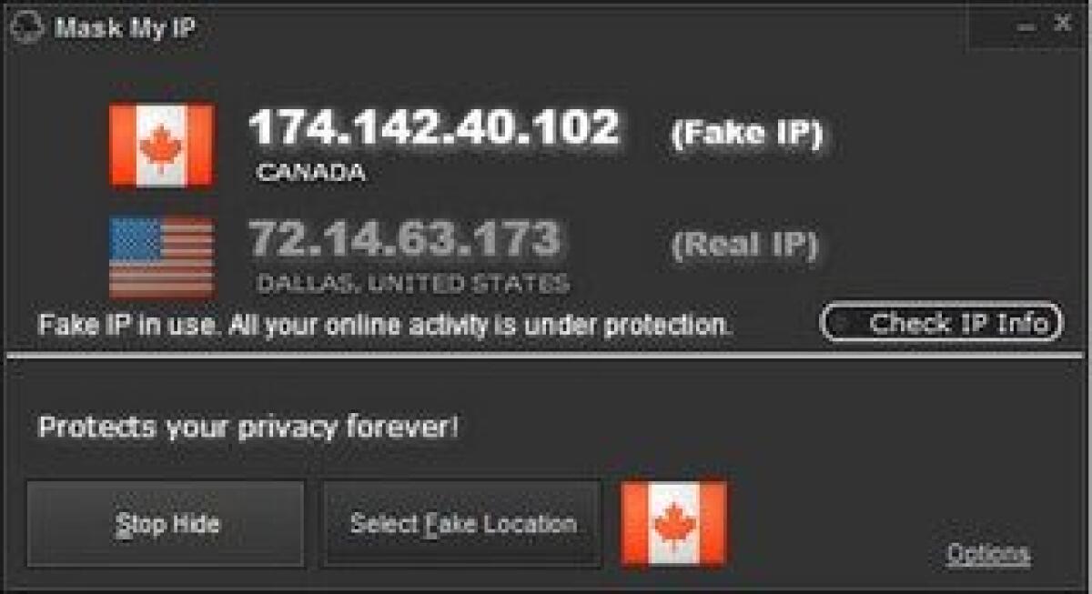 Navigare anonimi su internet con Mask My IP - 