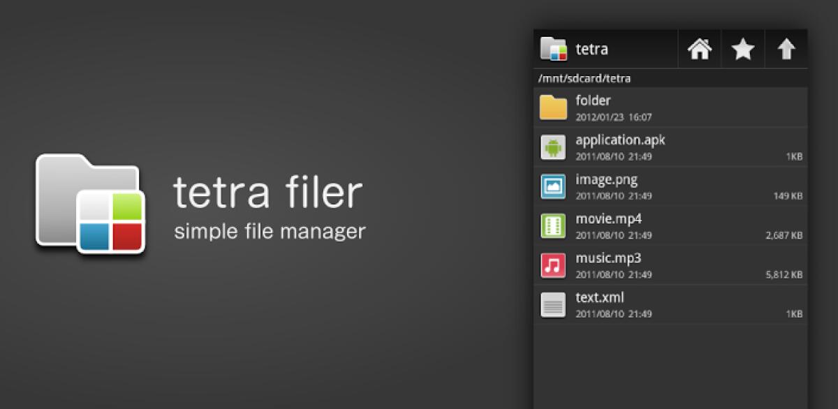Tetra Filer, nuovo file manager per Android - 