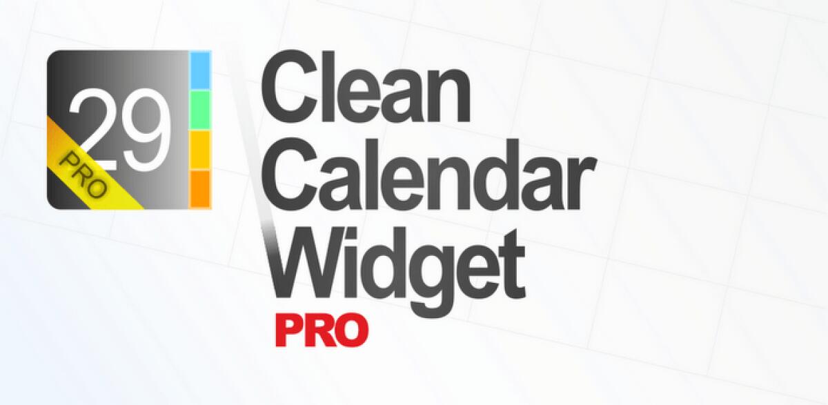 Clean Calendar Widget Pro v4.10 APK, bellissimo widget calendario per Android - 