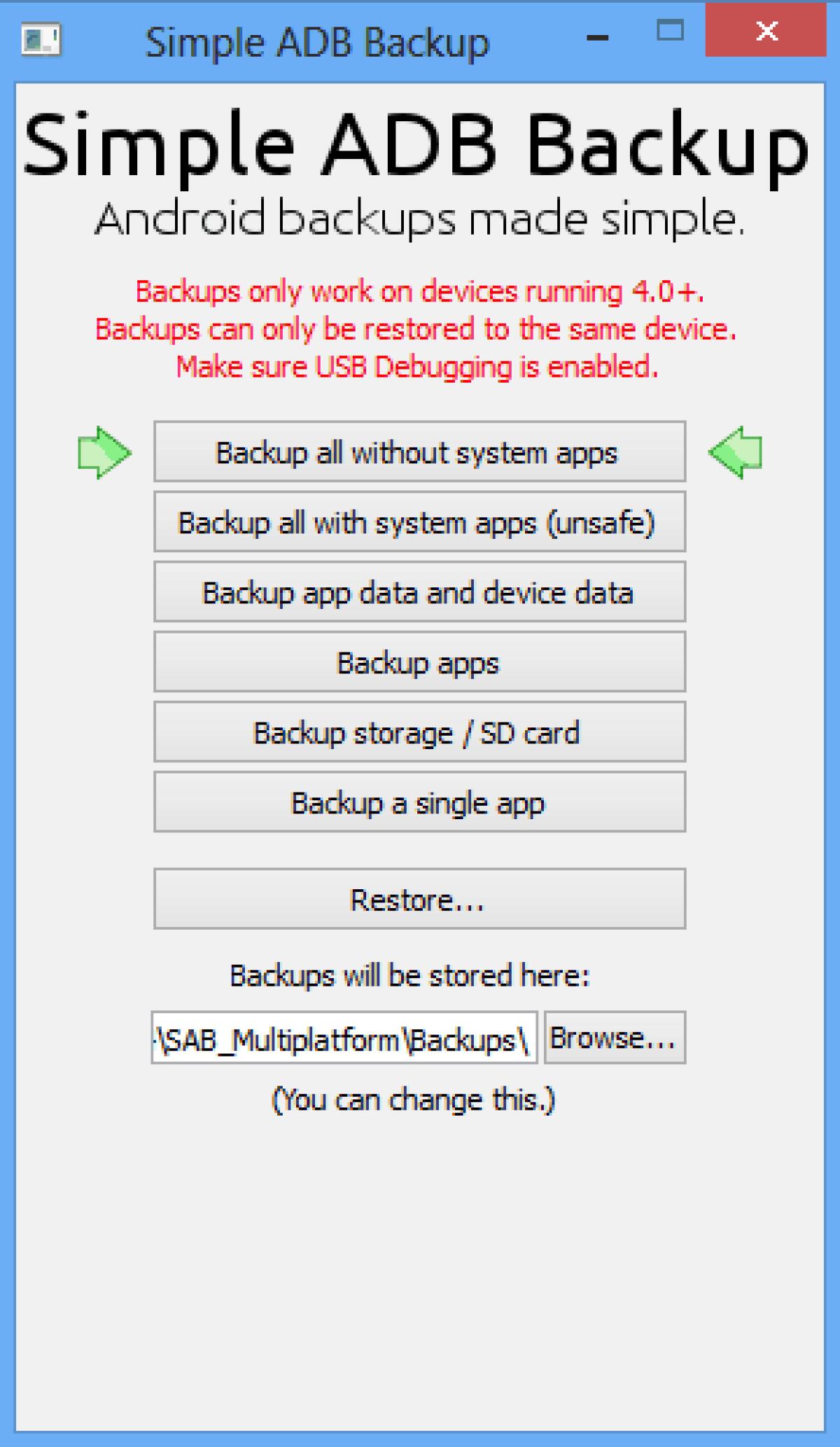 Come fare un backup completo di Android senza ROOT - 