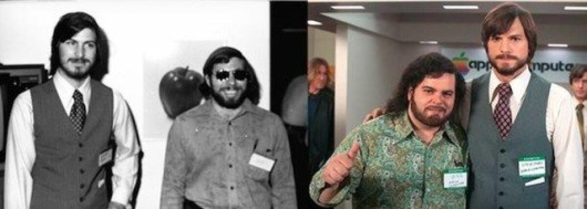 Ecco nuove immagini di Ashton Kutcher confrontate con Steve Jobs in attesa del film - 