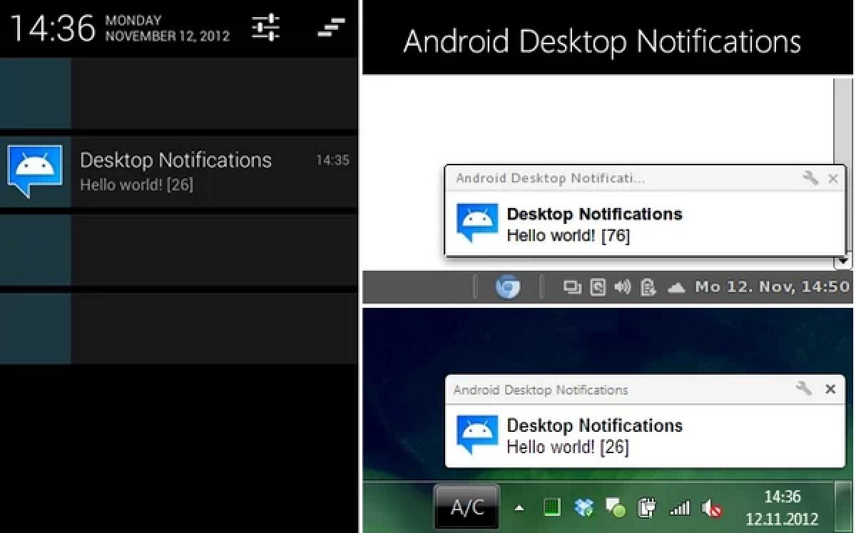 Le notifiche di Android arrivano direttamente sul desktop di Windows - 