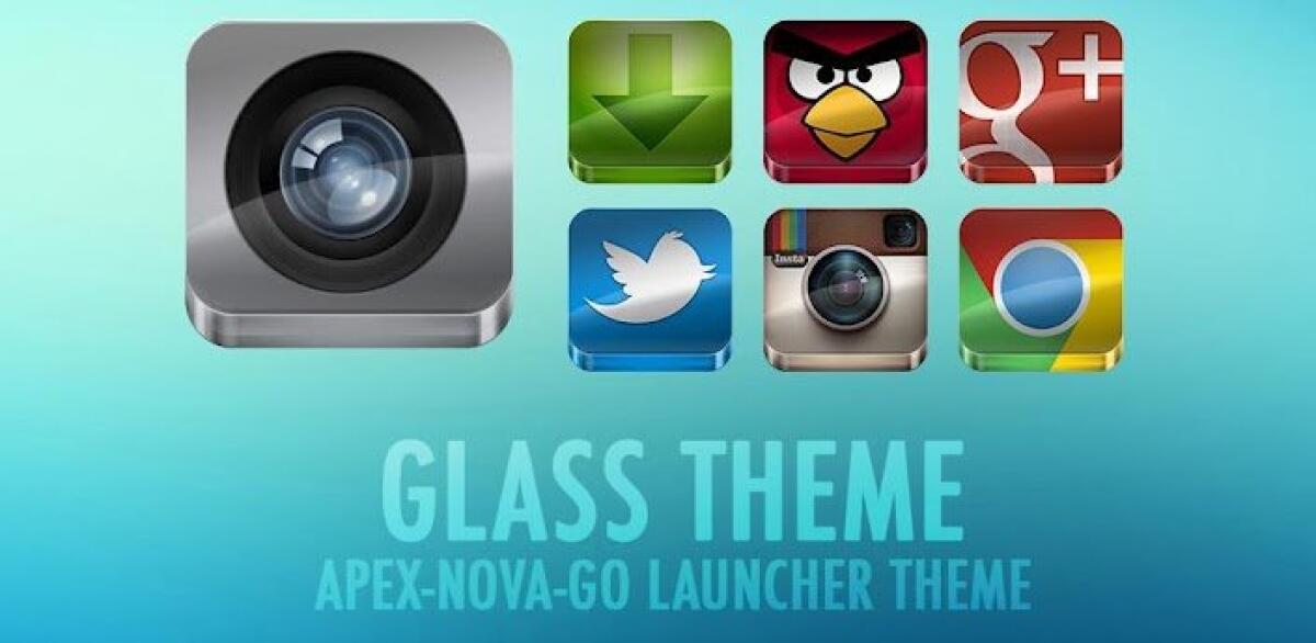 GLASS APEX/NOVA/GO THEME - Migliori Temi Android - 