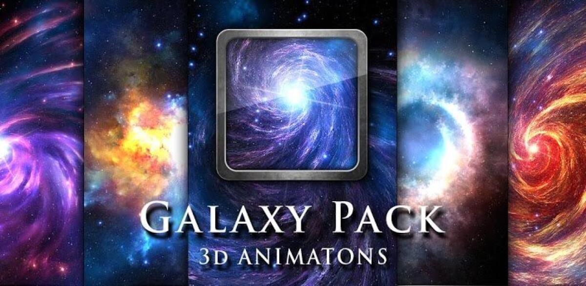 Galaxy Pack v1.6 APK, live wallpaper con le galassie in movimento su Android - 