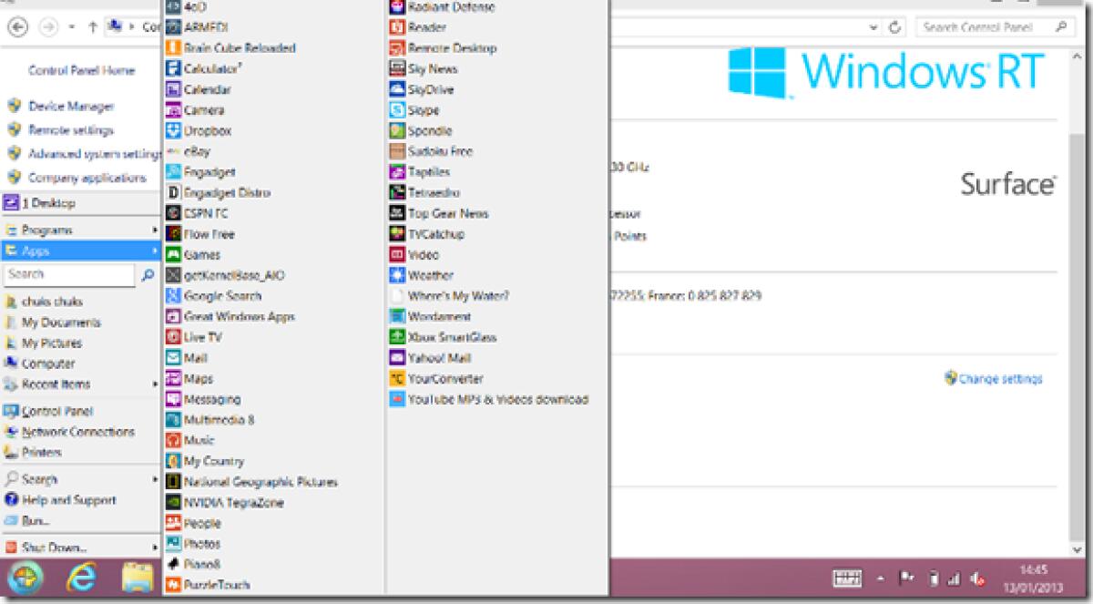Start Menù anche per Windows RT [Download] - 