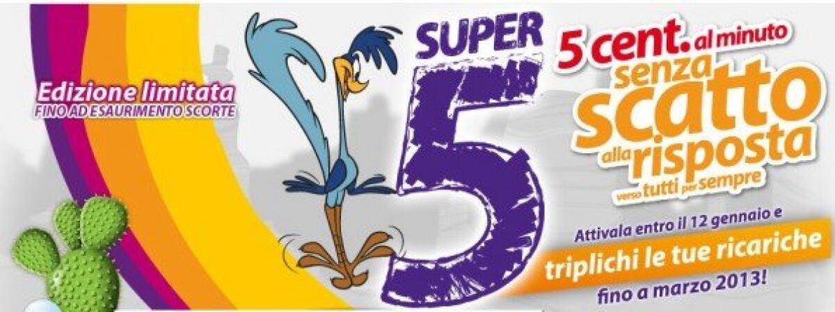 Nuovissima promozione Bip Mobile: Bip Card Super 5 - 