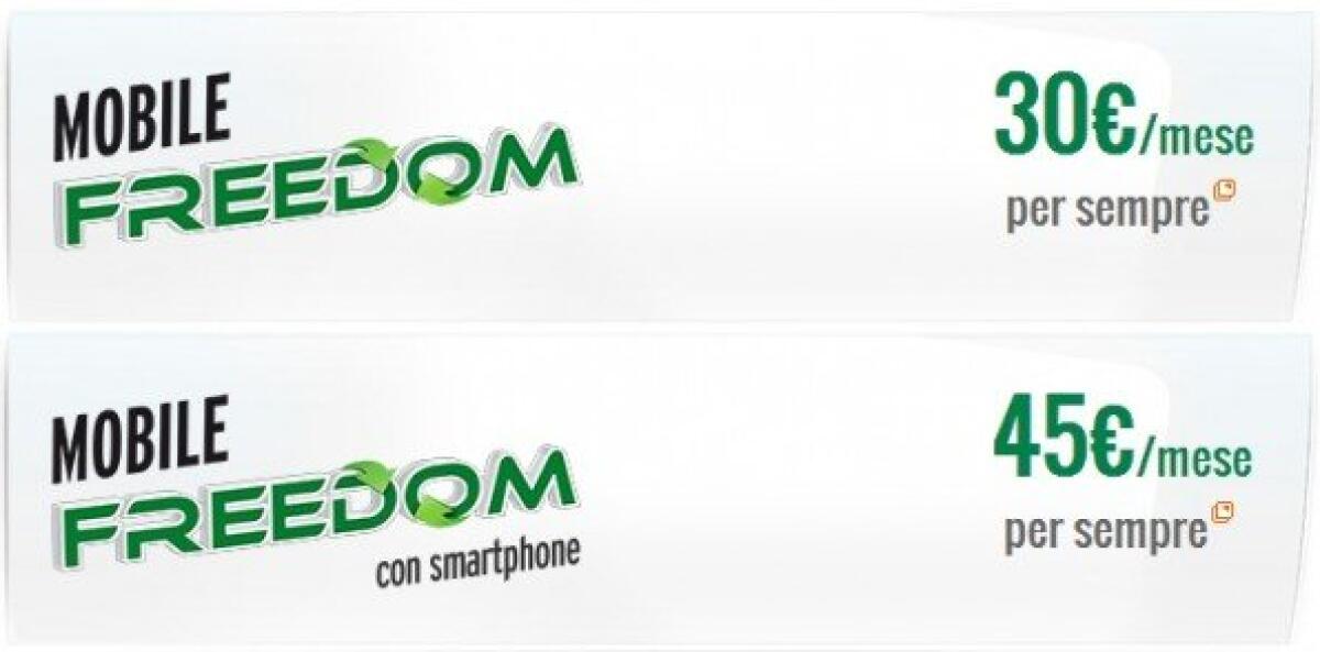 Offerte Telefonia: Fastweb Mobile Freedom, un'offerta senza limiti a partire da 30€/mese - 