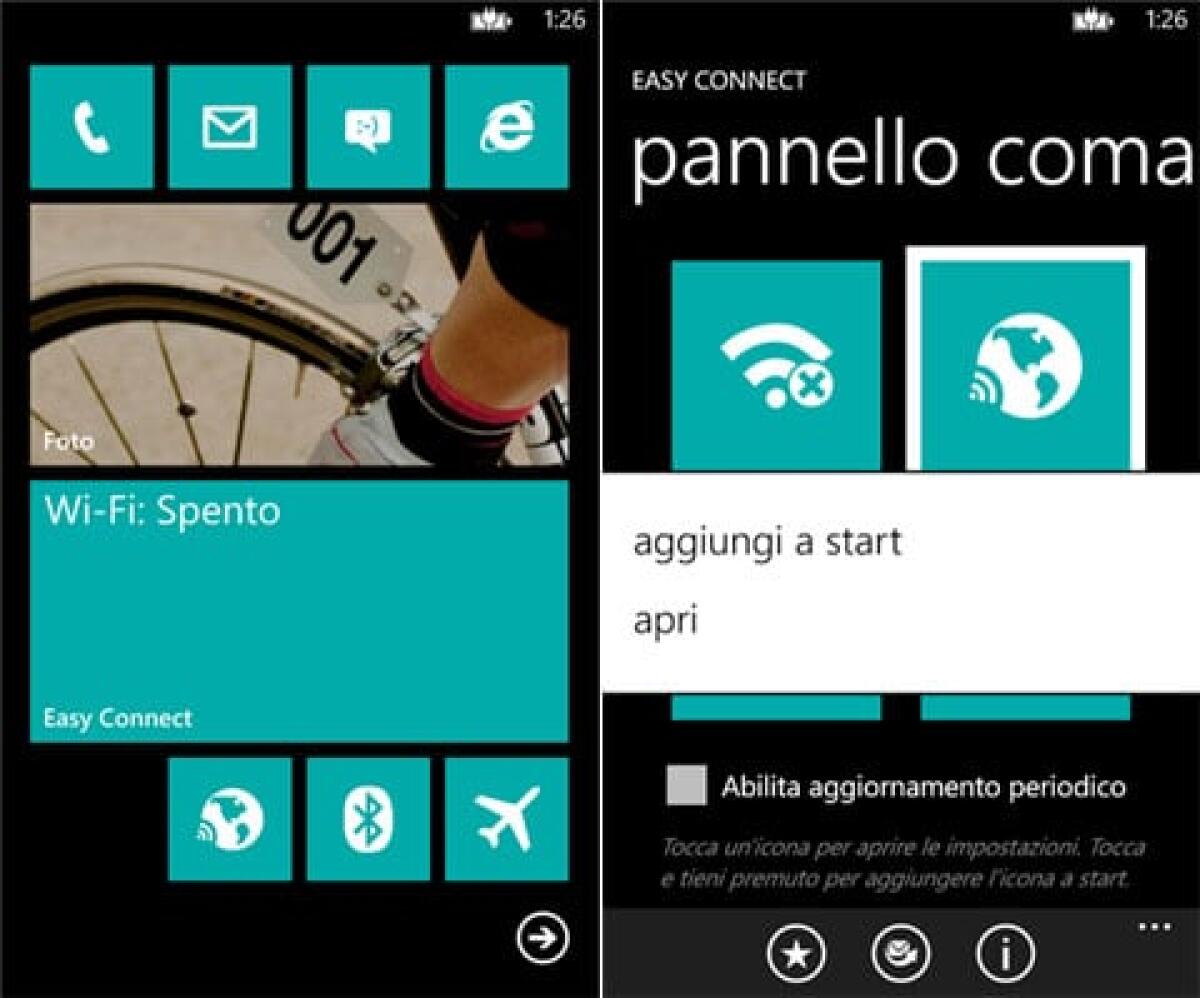Easy Connect, modificare al volo le connessioni su Windows Phone - 