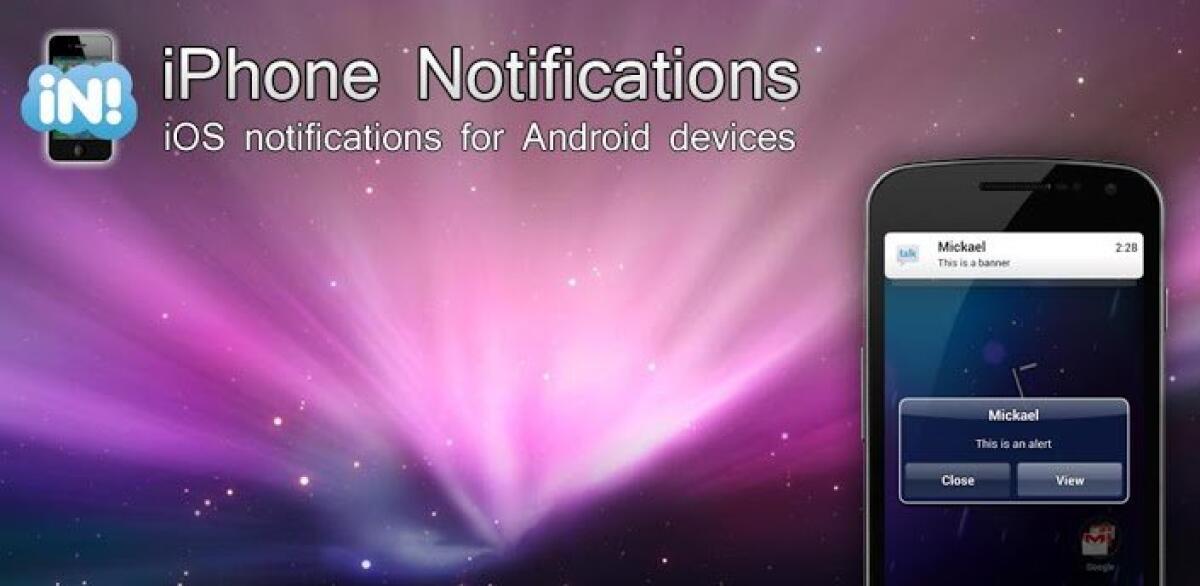 Notifiche in stile iPhone anche per Android con iPhone Notifications - 