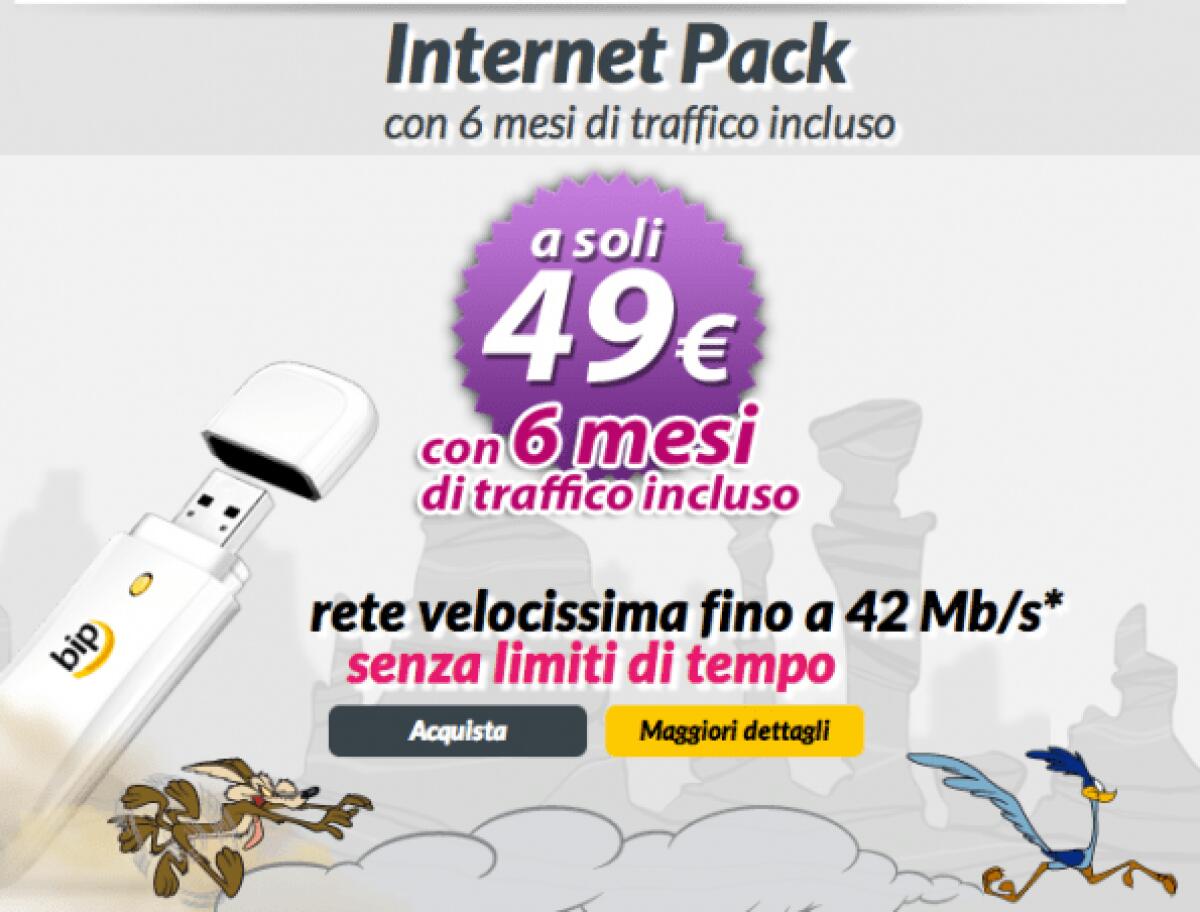 Offerte Telefonia: Bip Mobile presenta Internet Pack - 