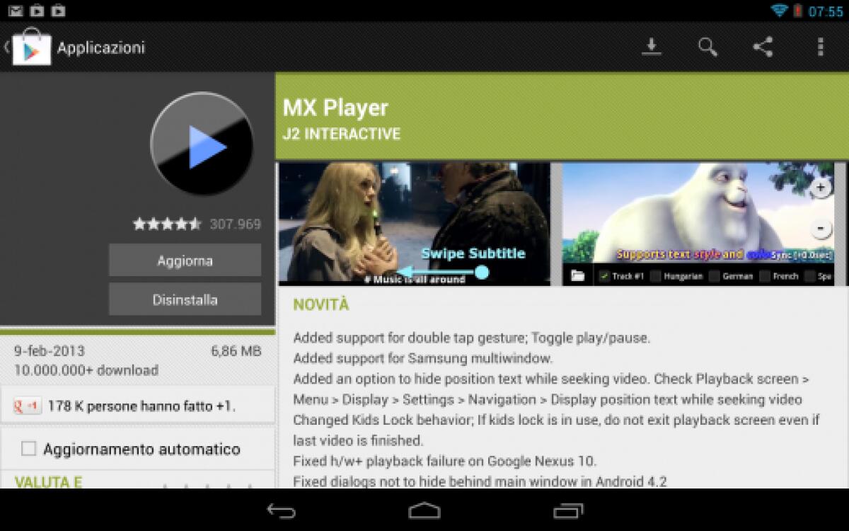 MX Player Pro v1.7.11 APK, uno dei migliori programmi per guardare video su Android - 