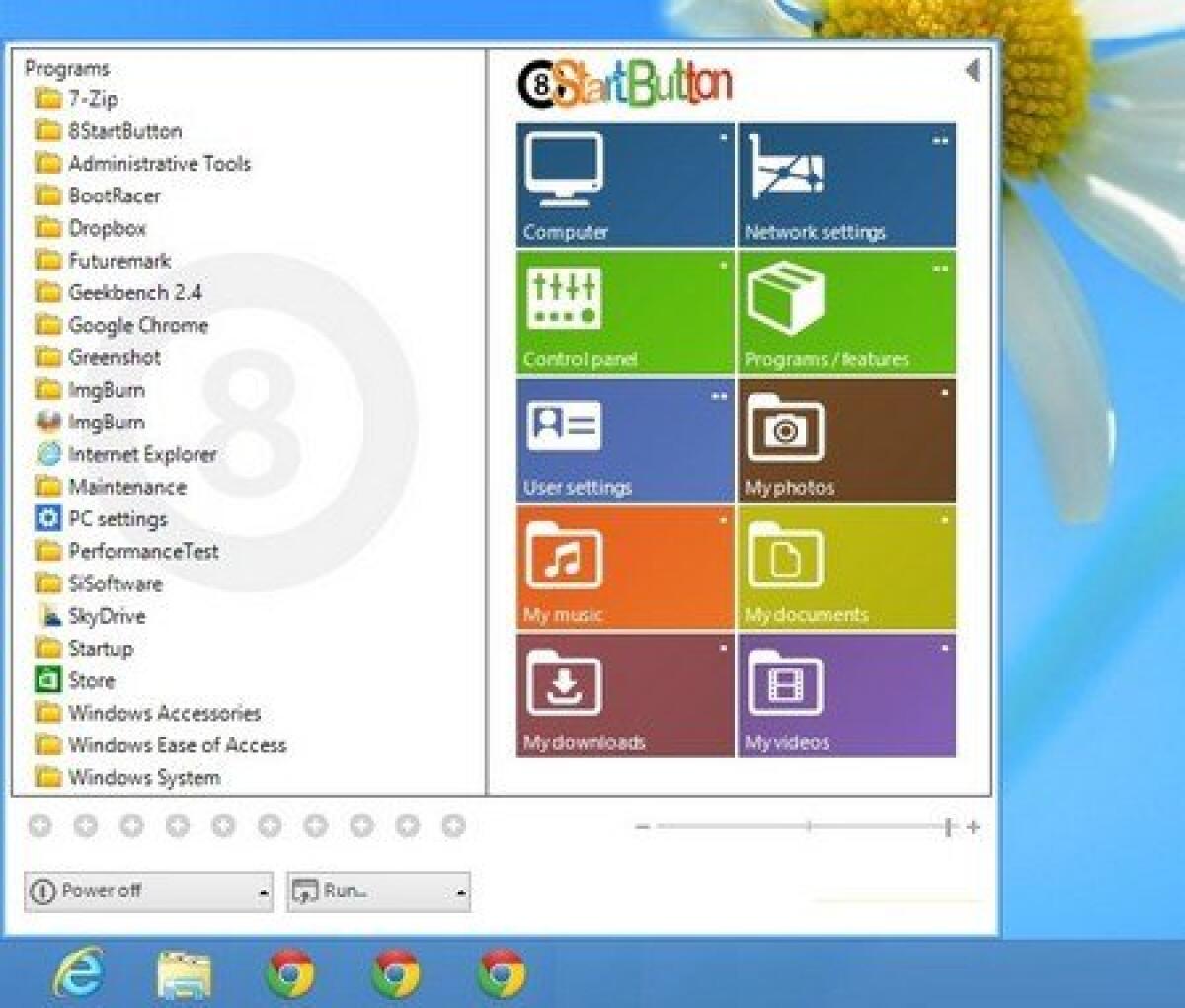 Download 8StartButton 1.1.3: Windows 8 Start Menu - 