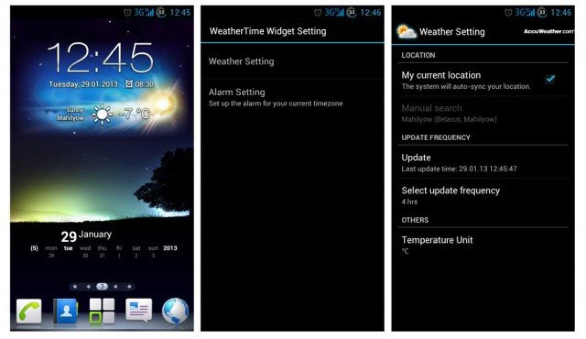 Download Widget Meteo ed Orologio di Asus Padfone 2 per tutti - 