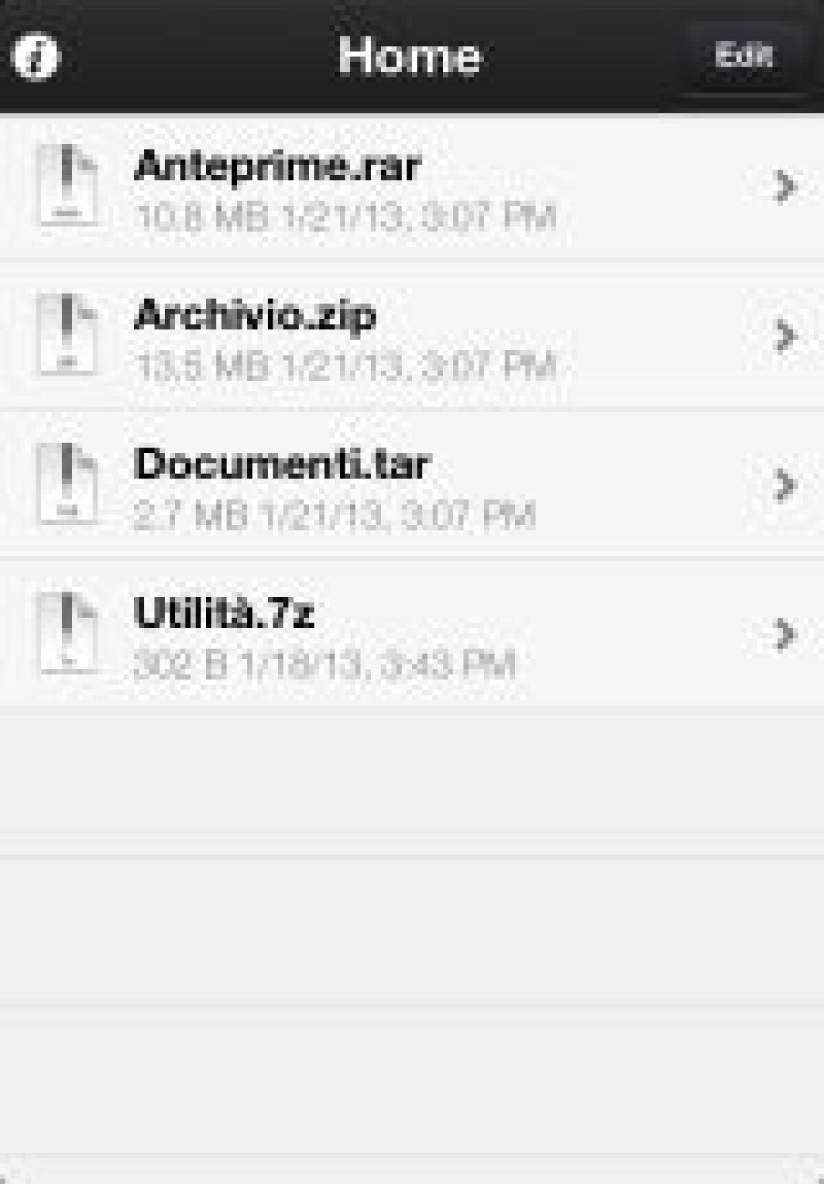 File Extractor, il programma per aprire e gestire ZIP, RAR, 7-ZIP e TAR su iPhone e iPad - 