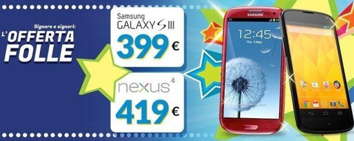 Offerta Samsung Galaxy S 3 a soli 399€ - 