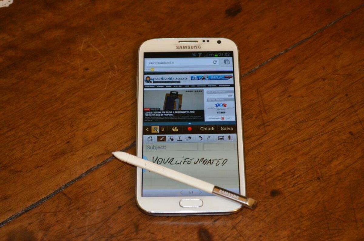 Recensione Samsung Galaxy Note 2 e VideoRecensione da YourLifeUpdated - 