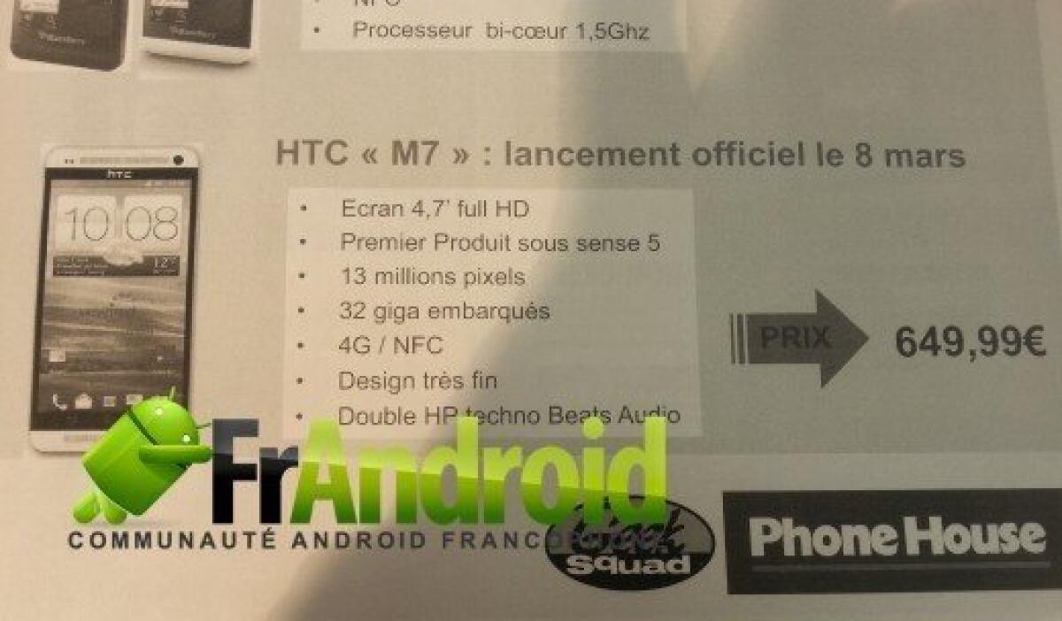 Flash News | HTC M7, prezzo e disponibilità - 