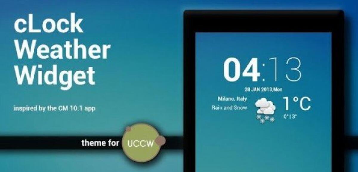 cLock Weather Widget: l’orologio Cyanogen per tutti gli Android - 