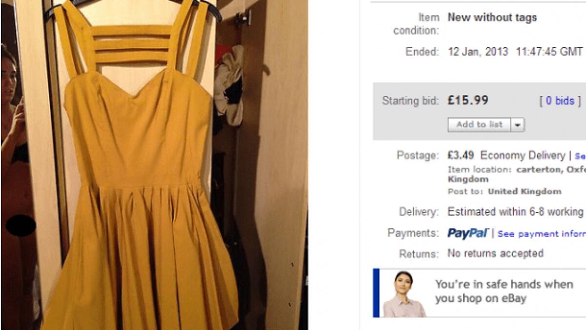 LA GIOVANE AIMI JONES NUDA PER VENDERE UN VESTITO SU EBAY - 