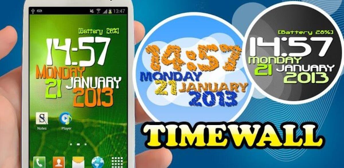 Timewall - Clock Wallpaper APK, un bel live wallpaper per Android - 