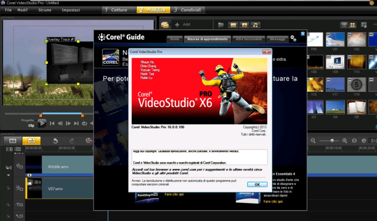 Miglior Programma Video Editing: Corel Video Studio Pro X6 16 Ita Portable - 