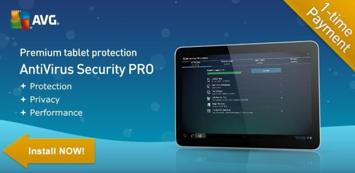 Download AVG Tablet AntiVirus Security PRO v3.1.2.1, un ottimo antivirus per tablet Android - 
