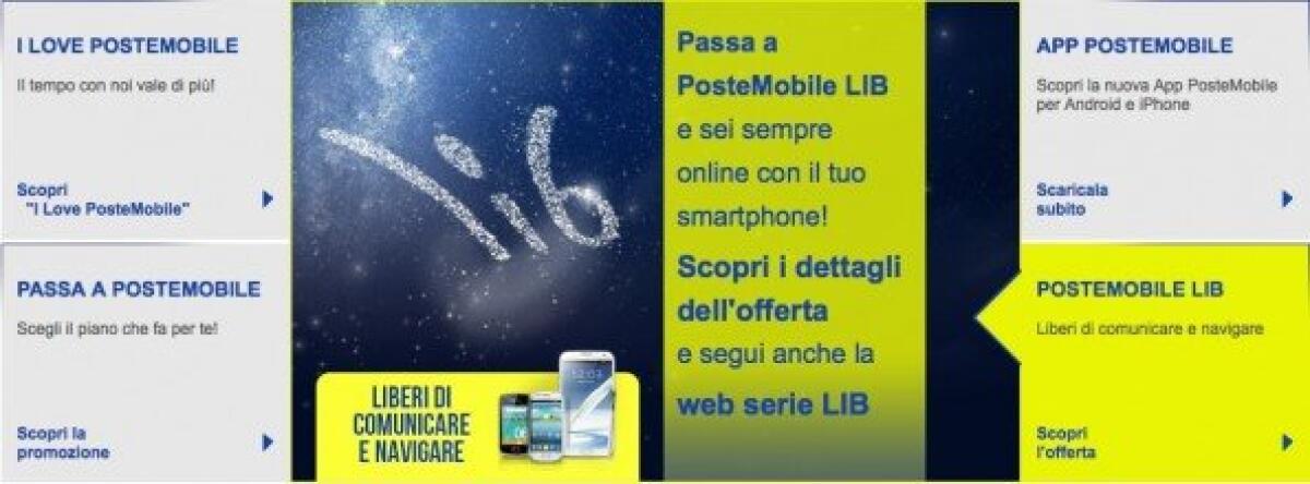 Offerte Telefonia: ecco la nuova offerta LIB di PosteMobile - 