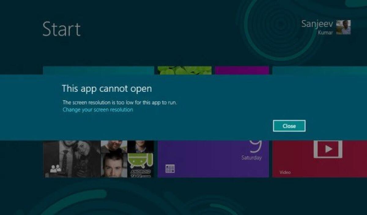 Eseguire le Metro App di Windows 8 su un Netbook modificando la Risoluzione del Display - 