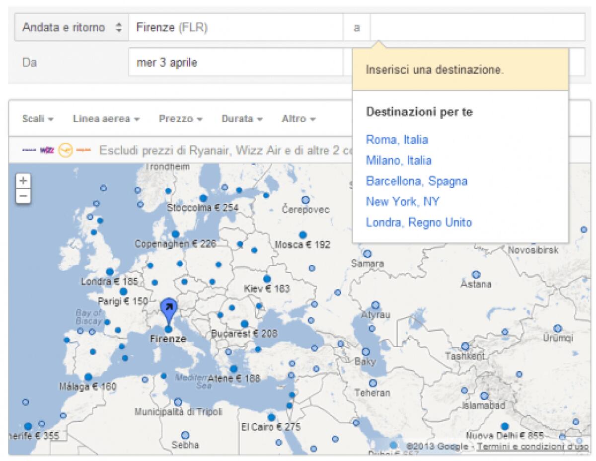 Disponibile anche in Italia Google Flight Search: cosa è e come funziona - 