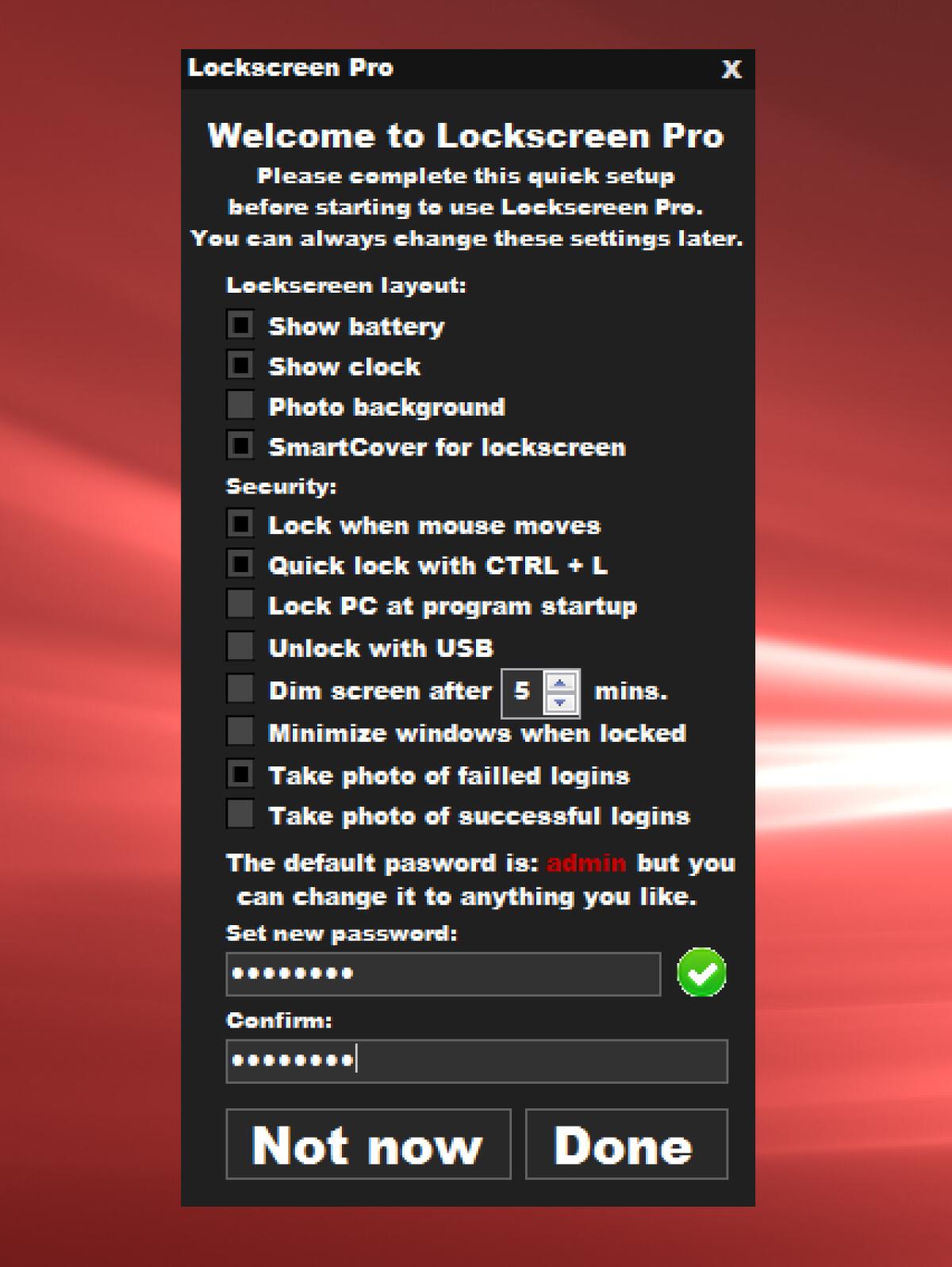 LockScreen Pro: Sbloccare Windows 8, 7 e XP tramite l’utilizzo della WebCam o di un Drive USB - 