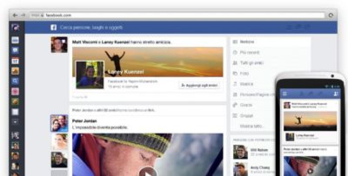 Facebook, ecco la nuova grafica per il diario e il News Feed - 