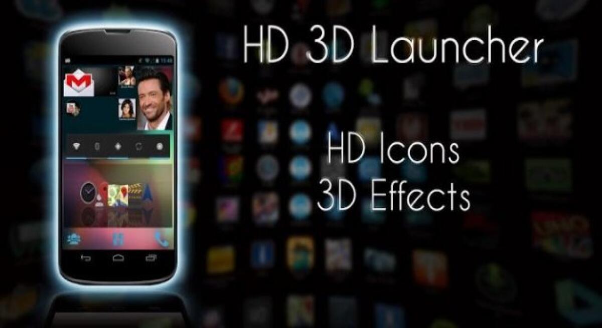 Download HD 3D Launcher PRO v1.1.7 APK, un bel launcher 3D per Android - 