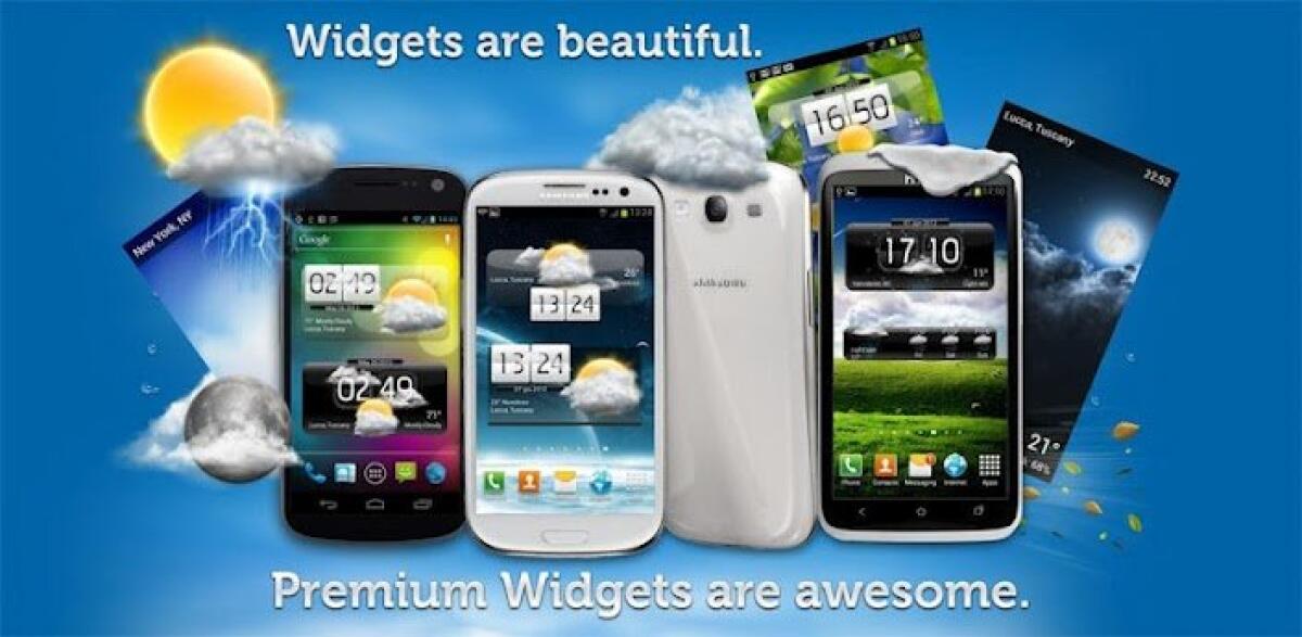 Download Premium Widgets & Weather v1.3.6 APK, bellissimi widget per Android - 