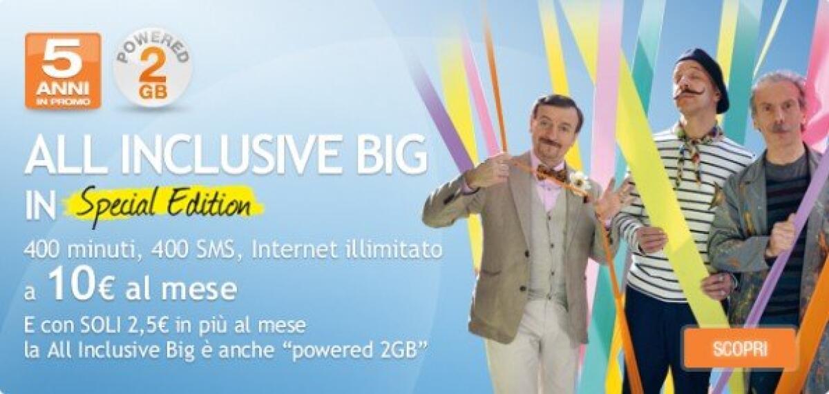 Wind, ecco le novità per l'offerta All Inclusive Big - 