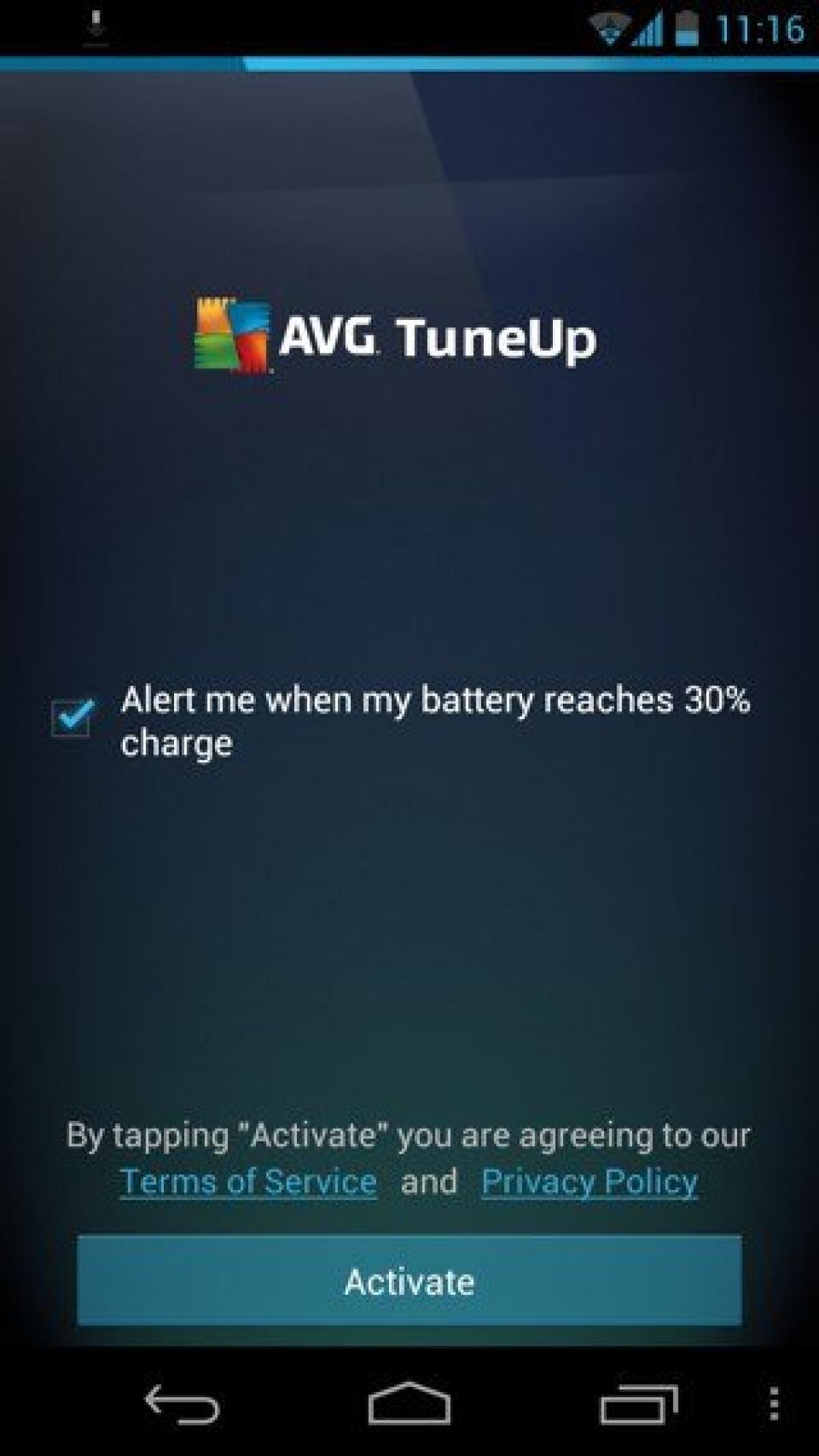 AVG TuneUp: Aumenta la Durata della Batteria tenendo controllo il tuo Smartphone Android - 