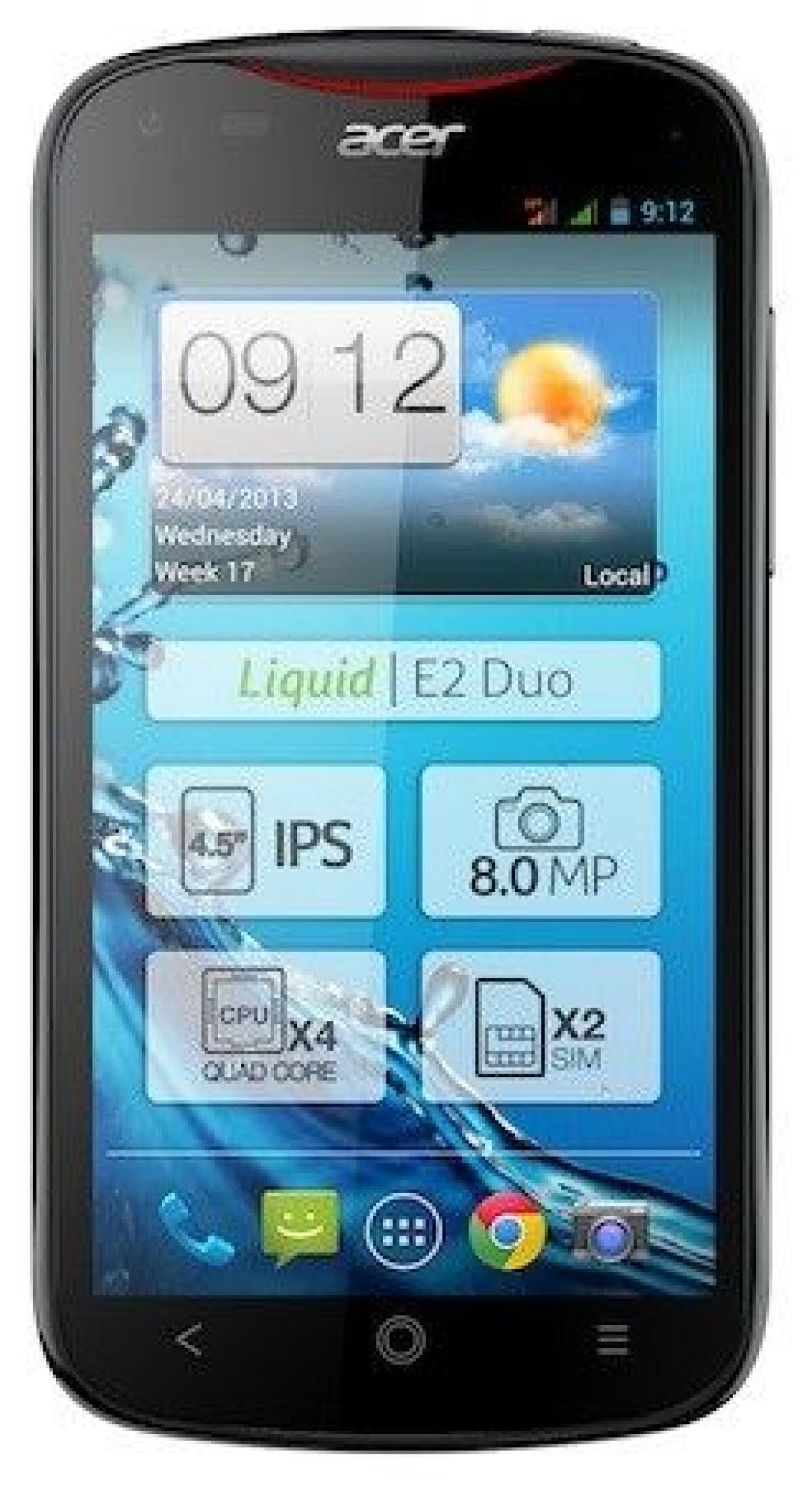 Acer Liquid E2: foto, caratteristiche, scheda tecnica, prezzo - 
