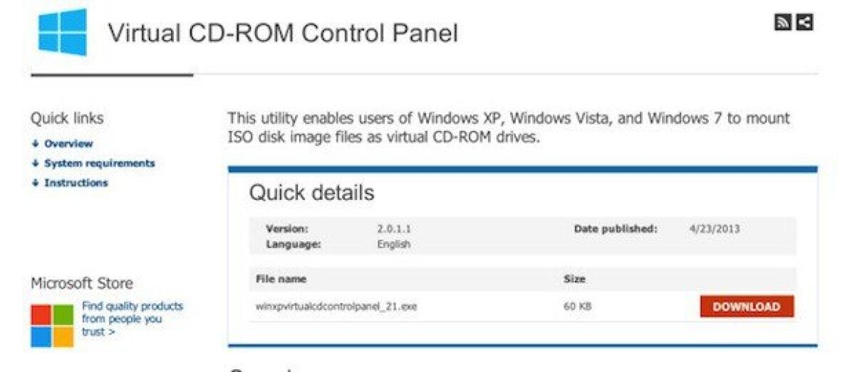 Montare file .ISO su Windows XP, Vista e 7 con Virtual CD-ROM Control Panel - 