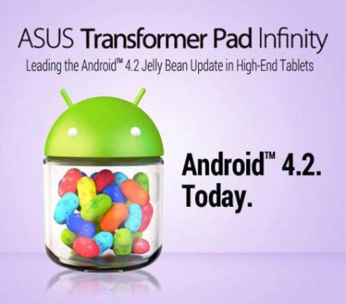Disponibile al download Android 4.2 per Asus Transformer Pad Infinity - 