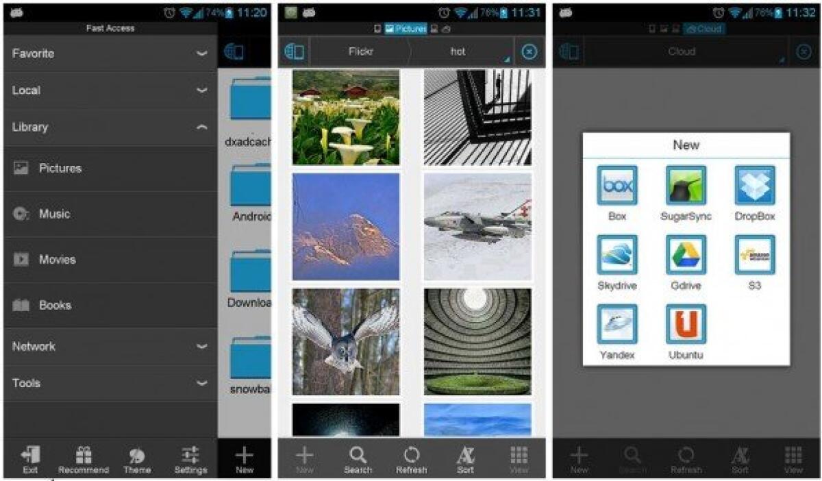 ES File Explorer per Android si aggiorna con il tema HOLO | Download APK - 