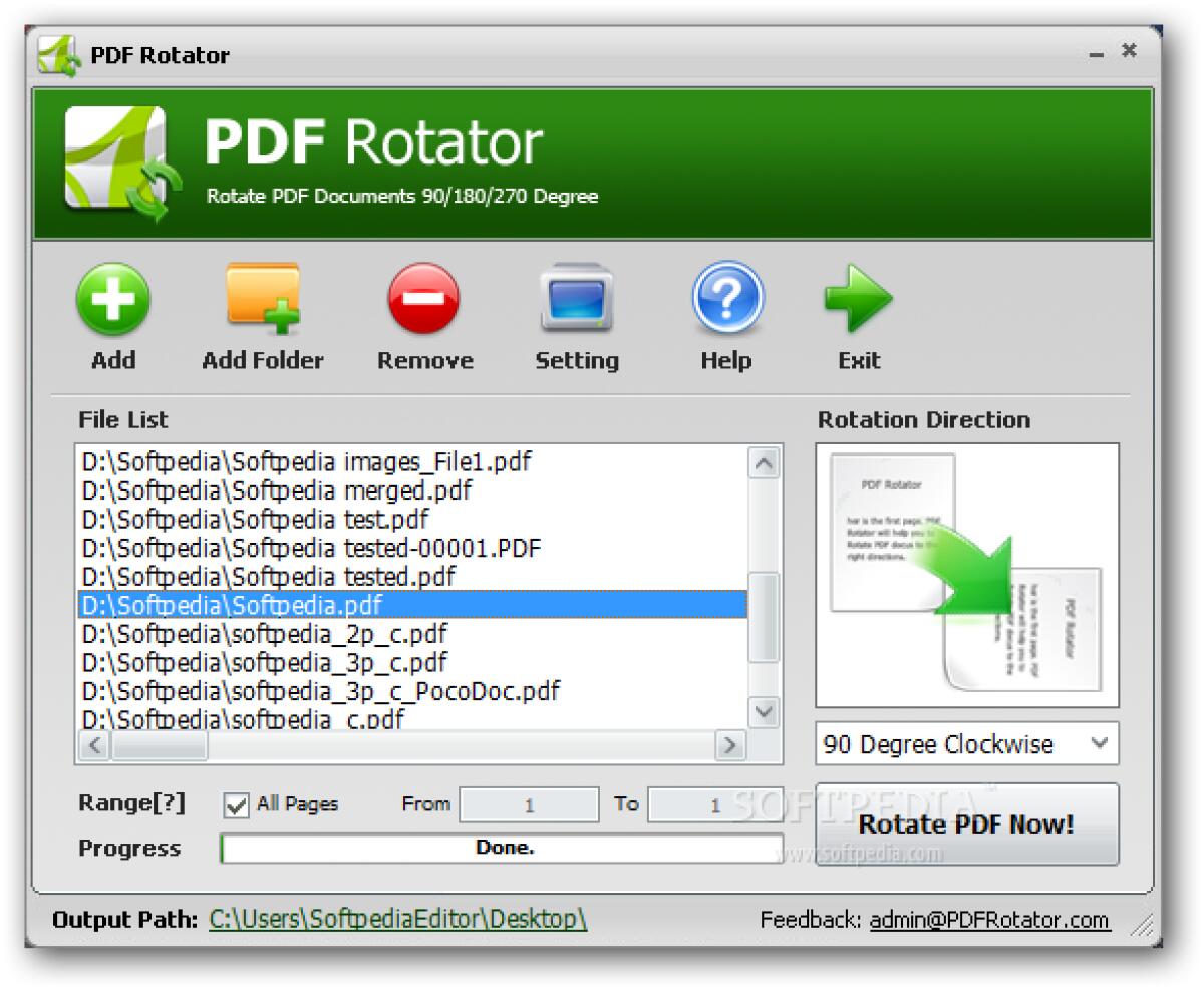 PDF Rotator v1.0.2: Ruotare PDF di 90 o 180 Gradi facilmente - 