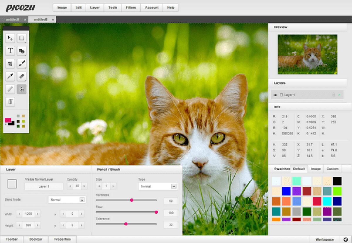 Picozu è un interessante editor di immagini online e gratuito - 