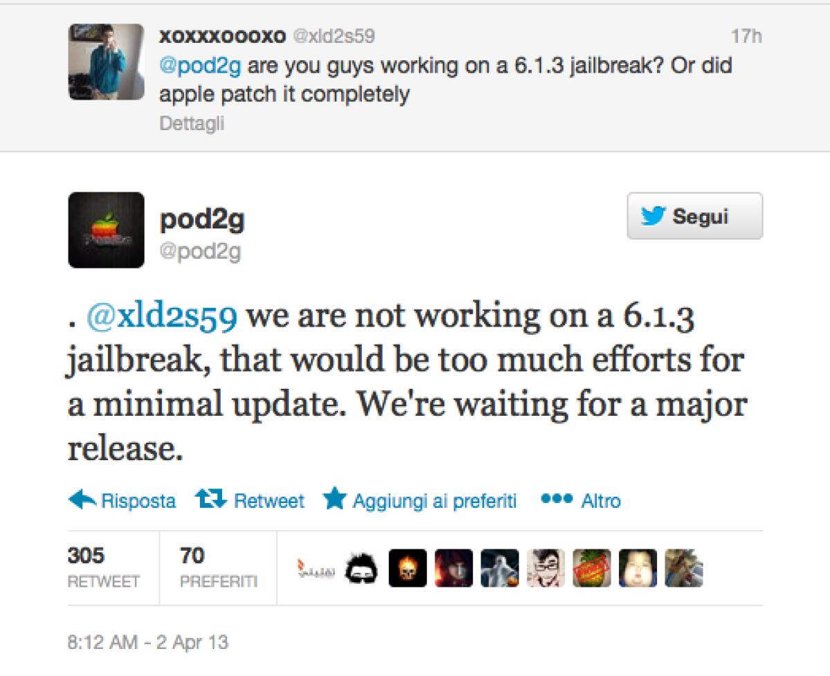 Il Jailbreak di iOS 6.1.3 non arriverà mai, si passerà direttamente ad iOS 7 - 