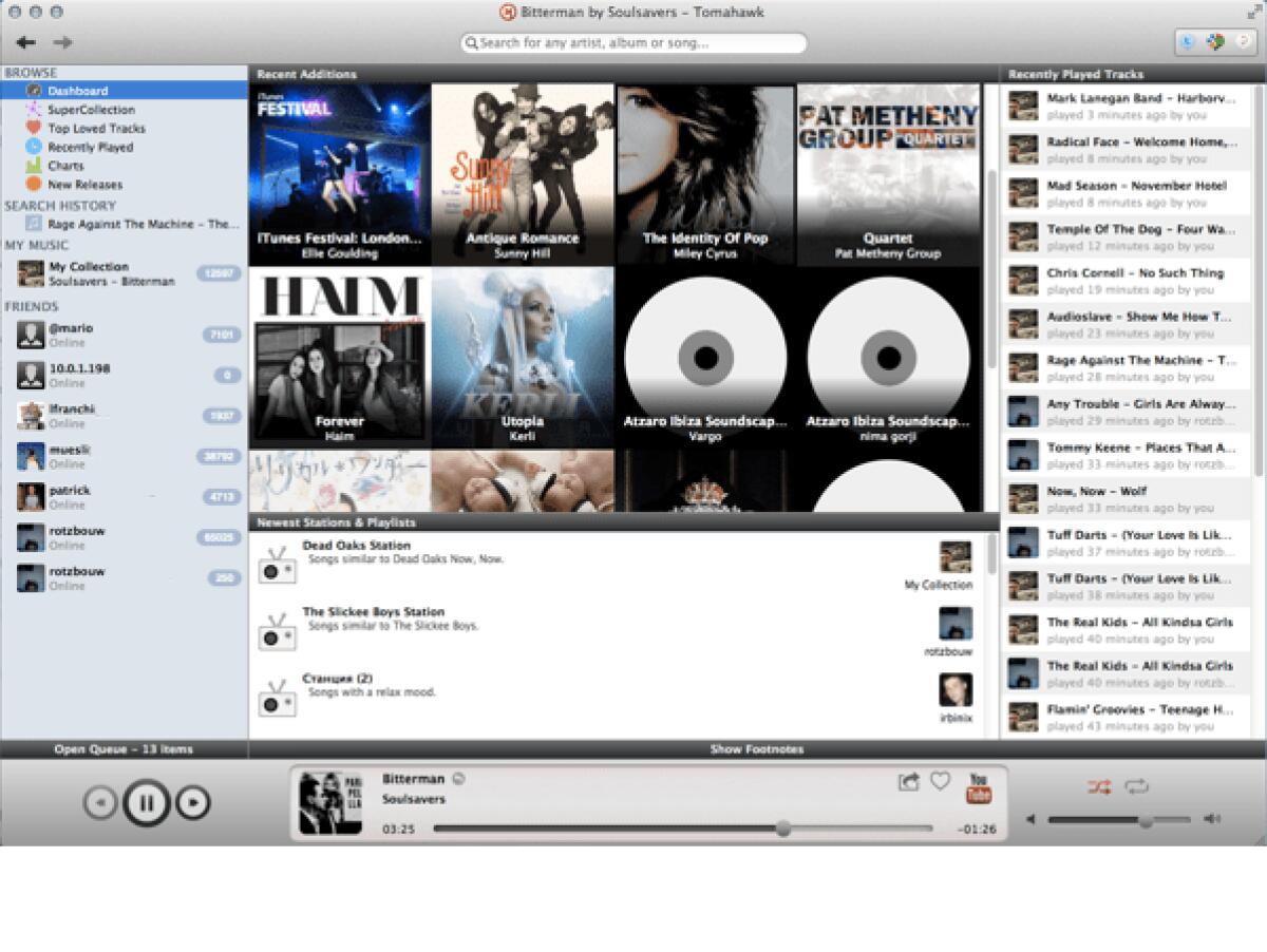 Tomahawk: Music Player che cattura l'Audio e lo trasmette in Streaming anche da Spotify - 