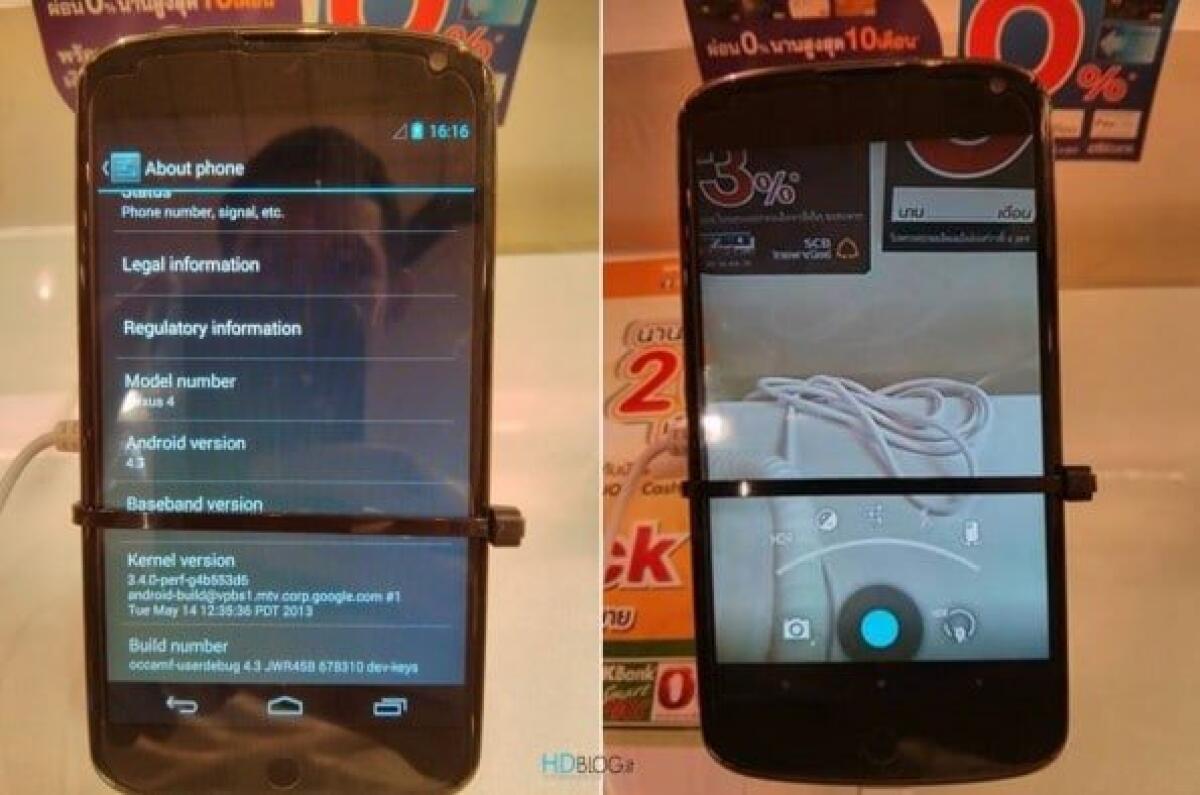Ecco la nuova fotocamera di Android 4.3 che si mostra in video - 